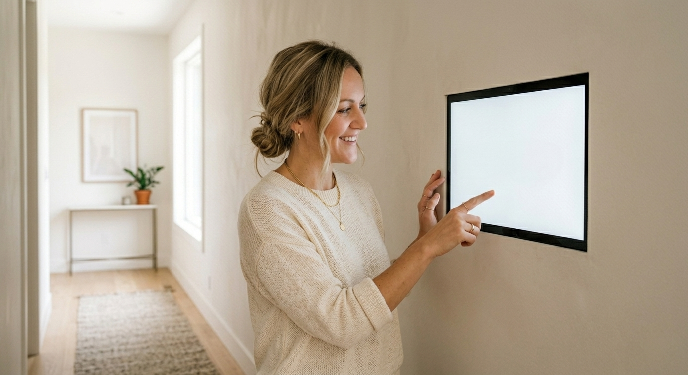 Kin Grid Minimal Flush Mounted Digital Home Calendar Layout Guides Showcase